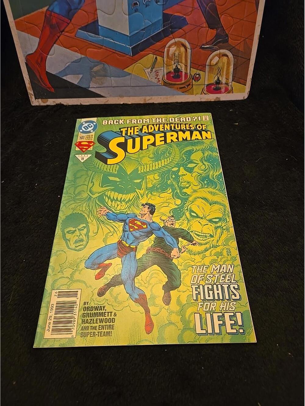 Supperman Cominc 500 With Whitman Frame Tray Puzzle